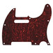 Guitarworks 8-Hole SS Scratchplate, Red Tortoise Shell