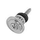 Guitarworks Vintage Look Strap Button & Pin, Chrome