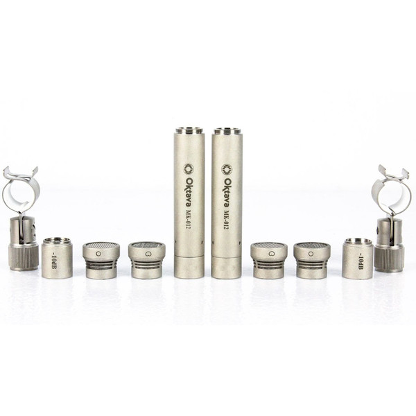 Oktava MK-12 MSP4 Condenser Microphones, Silver Matched Pair