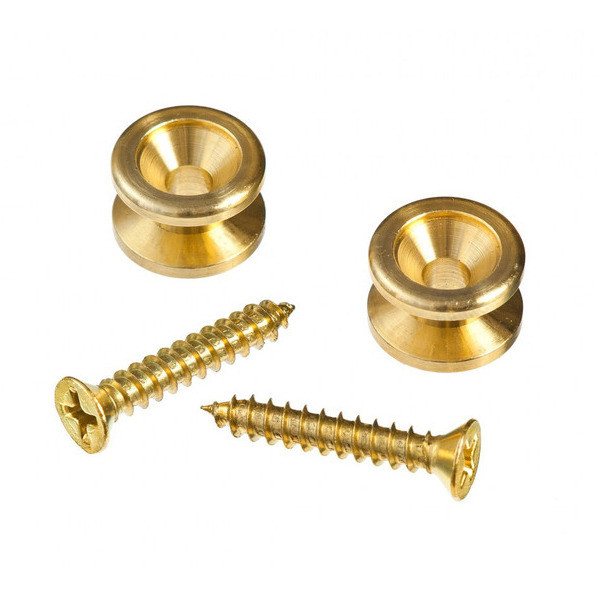 Planet Waves Solid Brass End Pins - Brass (Pair)