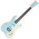 Silvertone 1449 Electric Guitar + SubZero Tube-5 Pack, Daphne Blue