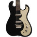 Silvertone 1449 Electric Guitar + SubZero Tube-20R Pack, Black Flake