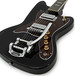 Silvertone 1478 Electric Guitar + SubZero Tube 5 Amp Pack, Black