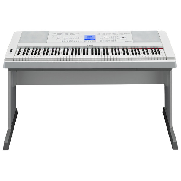 Yamaha DGX660 Digital Piano with Stand, White
