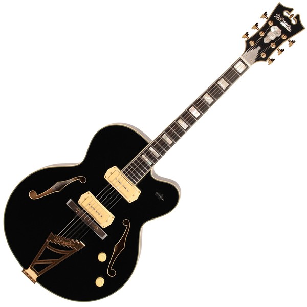 D'Angelico EX59 Hollow Body Electric Guitar, Black