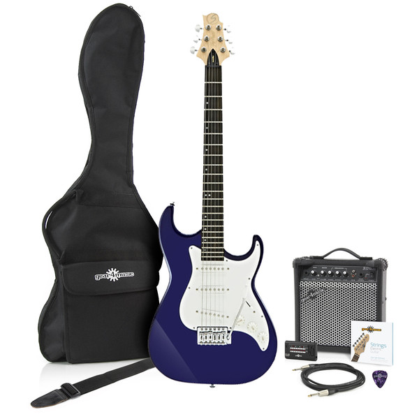 Greg Bennett Malibu MB-1 Electric Guitar + Amp Pack, Midnight Blue