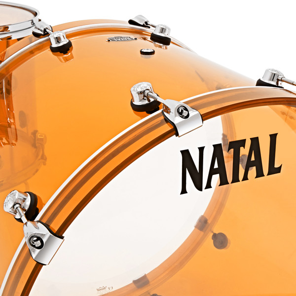 Natal Arcadia 4 Piece Acrylic Shell Pack, Transparent Orange