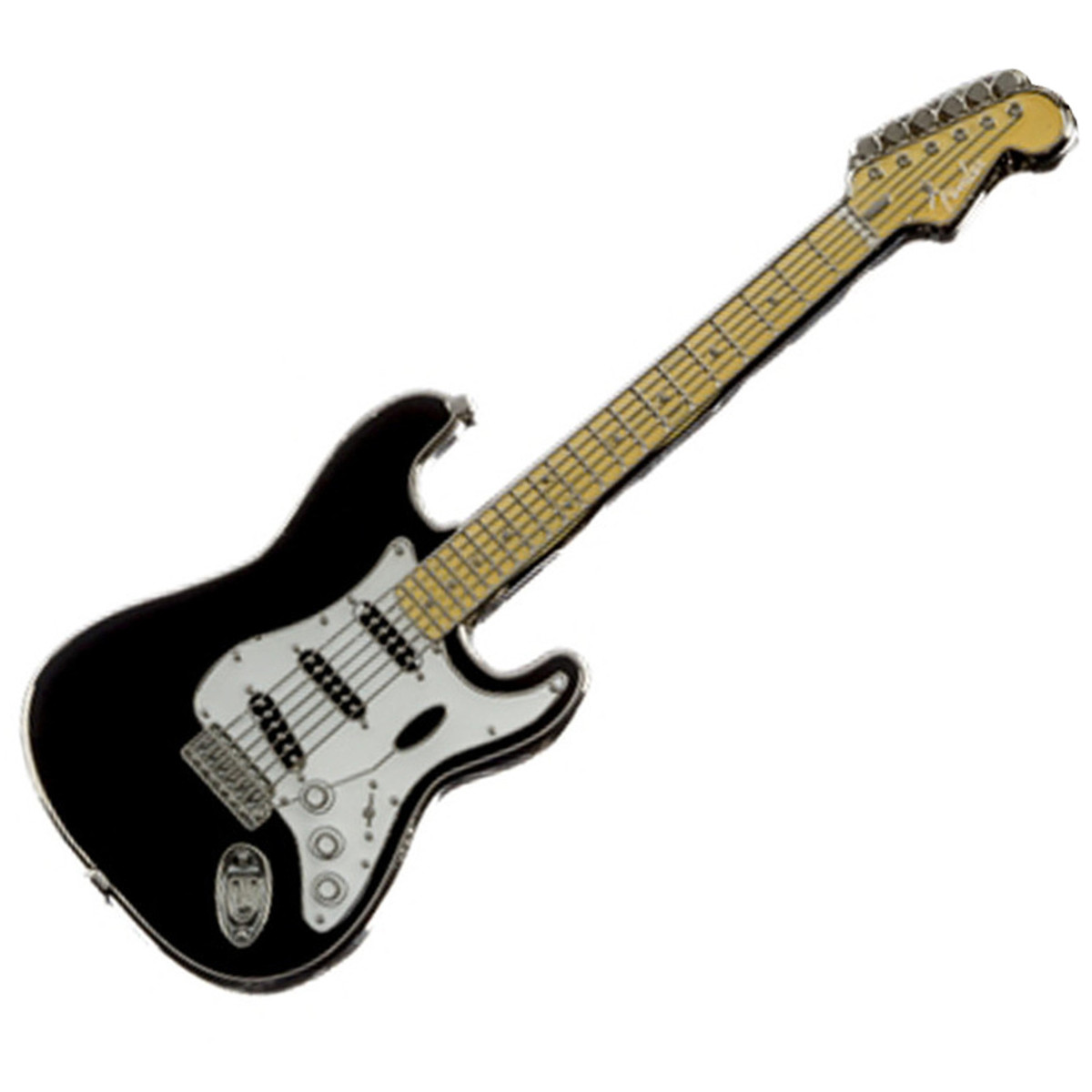 Pin Fender DISC Fender Stratocaster Pin, Black at Gear4music