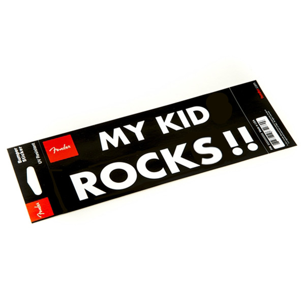 Fender Bumper Sticker My Kid Rocks