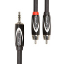 Roland 1/8'' TRS - Dual RCA Interconnect Cable, 5ft/1.5m