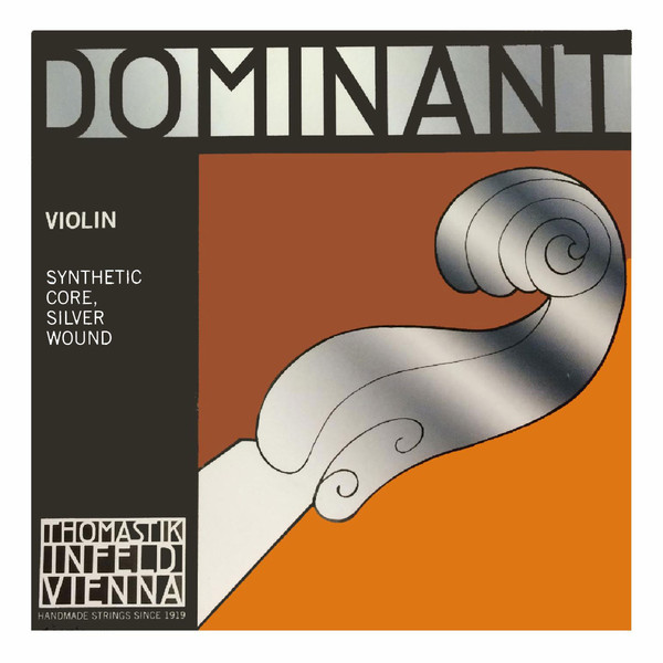 Thomastik Dominant Violin D String, Silver Wound, 4/4 Size, Light