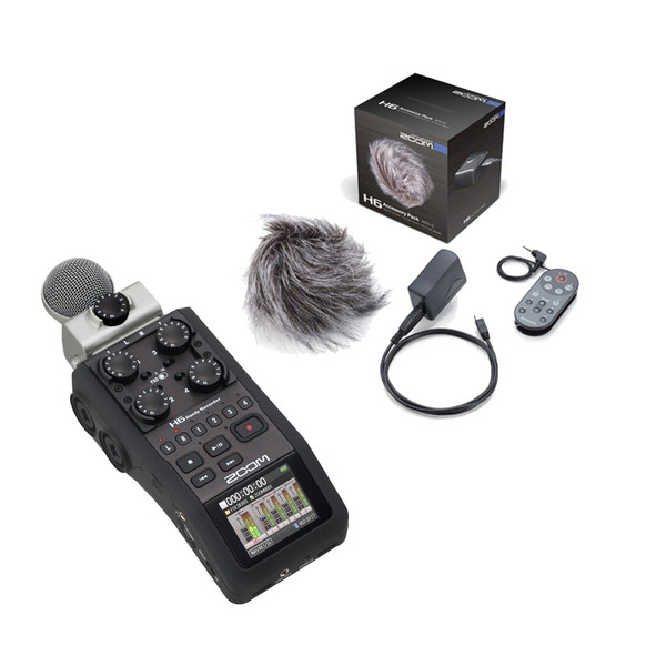 Zoom H6 Handheld Recorder with Accessory Pack 