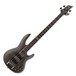 ESP LTD B-204SM 4 String Bass Guitar, See Thru Black Satin