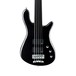 Warwick RockBass Streamer Standard Fretless 5 Bass, Black High Polish