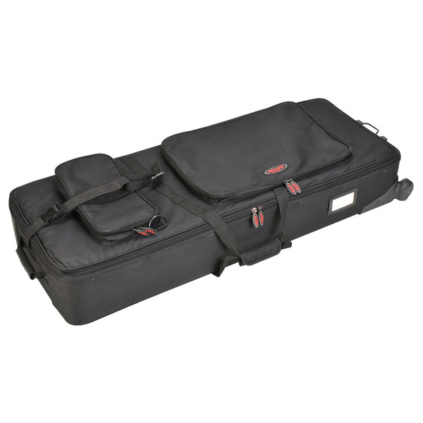 SKB 61-Key Keyboard Soft Case with Wheels - Angled