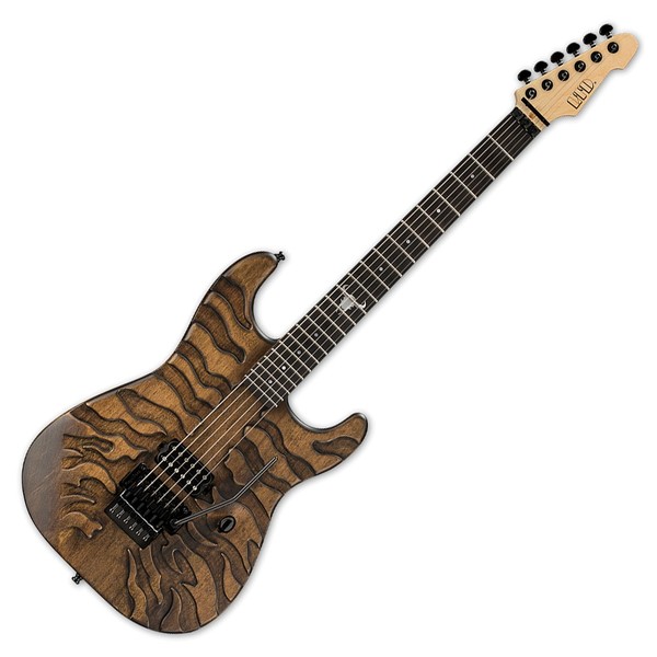 ESP LTD George Lynch Electric Guitar, Burnt Tiger