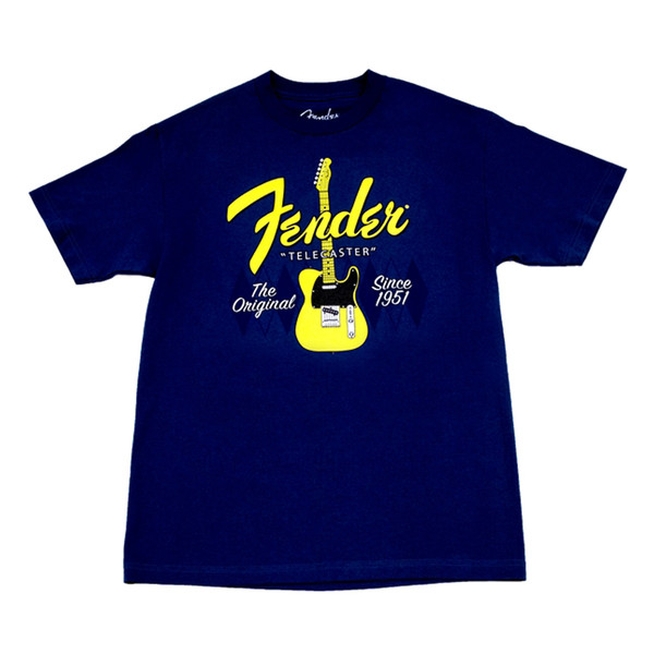 Fender Telecaster Since 1951 T-Shirt, Argyle Blue, XXL