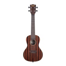 Kala Striped Ebony Acoustic Concert Ukulele, Satin