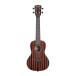 Kala Striped Ebony Acoustic Concert Ukulele, Natural Satin