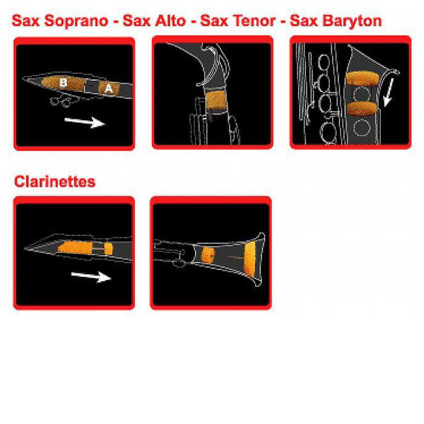 GEWA Saxmute Soprano Saxophone Mute, One Piece Neck