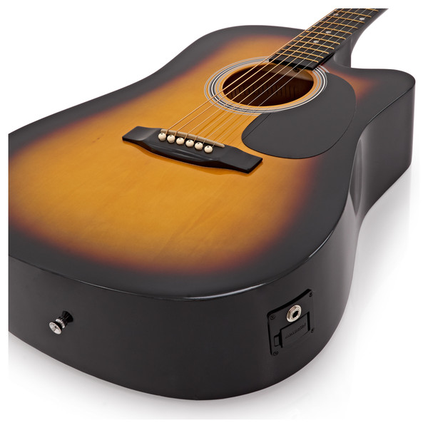 Squier By Fender SA-105CE Dreadnought Cutaway, Sunburst