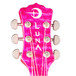 Luna Fauna Eclipse Parlor Electro Acoustic Guitar, Trans Pink