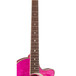 Luna Fauna Eclipse Parlor Electro Acoustic Guitar, Trans Pink