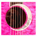 Luna Fauna Eclipse Parlor Electro Acoustic Guitar, Trans Pink