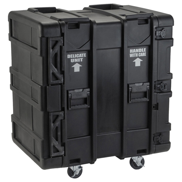 SKB 24'' Deep 16U Roto Shockmount Rack Case - Angled