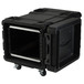 SKB 28'' Deep 8U Roto Moulded Shock Rack Case - Angled Open 2