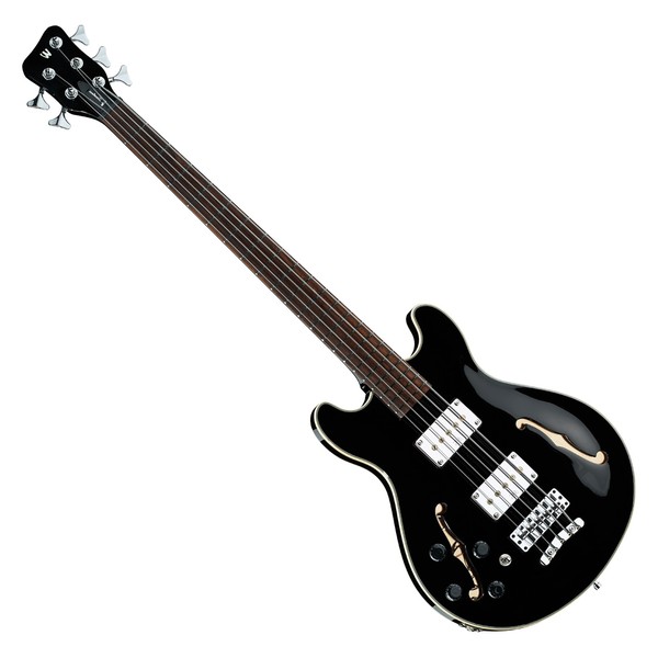 Warwick Rockbass StarBass Left Handed 5-String Bass, Black Polish