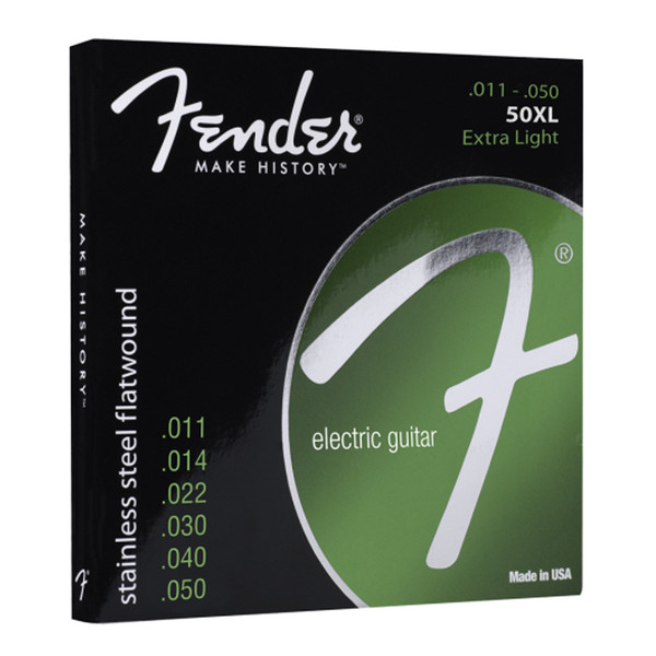 Fender Stainless Flatwound Electric Guitar Strings 11-50