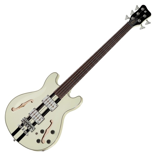 Warwick Rockbass StarBass 5-String Bass, Racing White