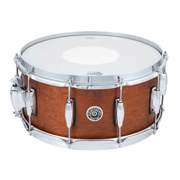 Gretsch USA Brooklyn 14 x 6.5 Snare Drum, Satin Mahogany