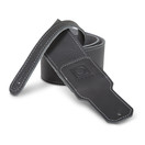 Boss 2.5" Black Premium Leather Guitar Strap