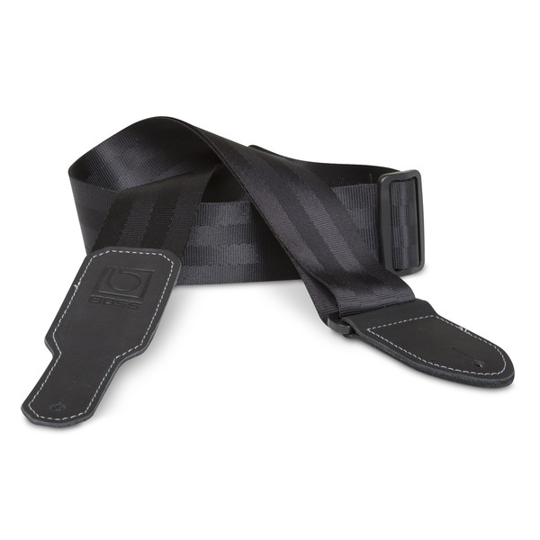 Boss 2" Black Seatbelt Guitar Strap