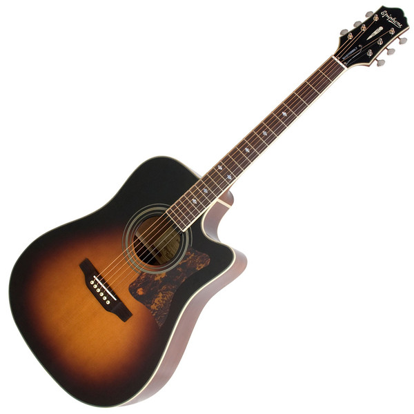 Epiphone DR-500MCE Masterbuilt Electro Acoustic, Vintage Sunburst