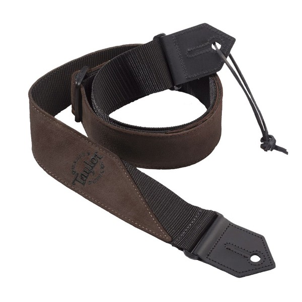 Taylor Suede/Poly Guitar Strap, Brown