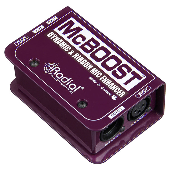 Radial Tonebone McBoost Microphone Signal Booster - Angled