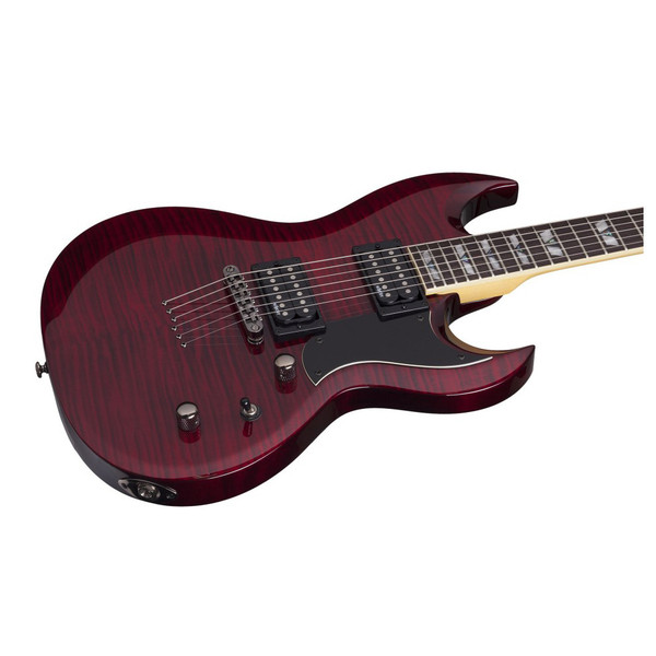 Schecter Omen Extreme S-II Electric Guitar, Black Cherry