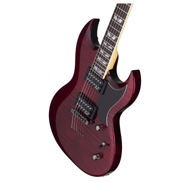 Schecter Omen Extreme S-II Electric Guitar, Black Cherry