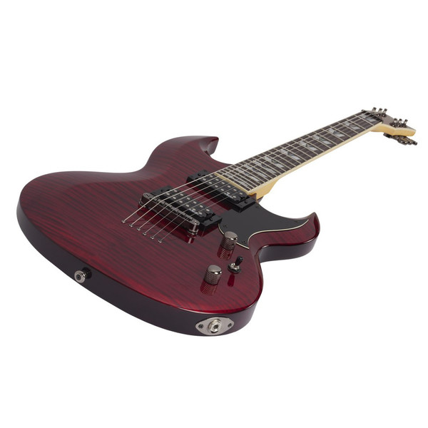 Schecter Omen Extreme S-II Electric Guitar, Black Cherry