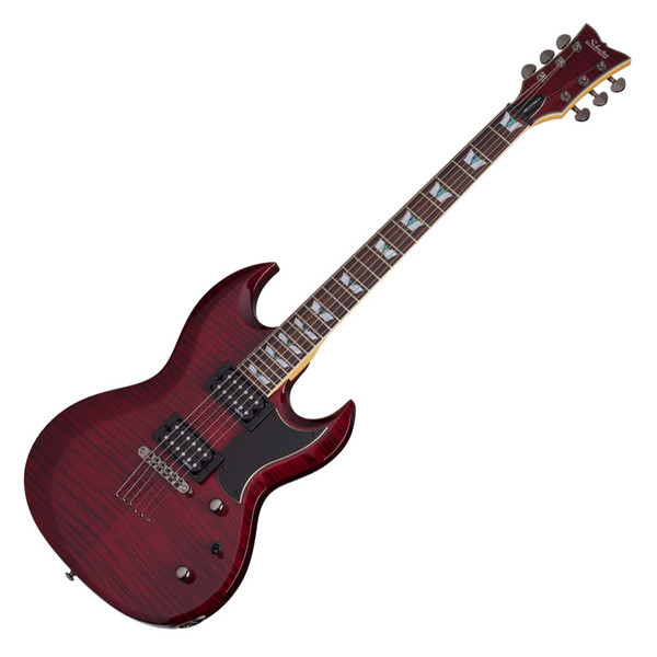 Schecter Omen Extreme S-II Electric Guitar, Black Cherry