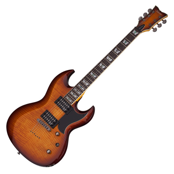 Schecter Omen Extreme S-II Electric Guitar, Vintage Sunburst