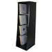 Sefour Vinyl Storage Unit for 500 Records, Black - Front (Records Not Included)