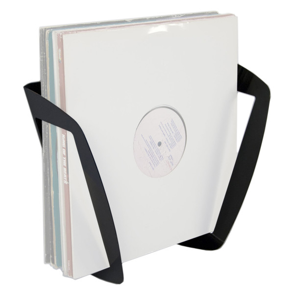 Sefour Set-Holder Vinyl Wall Mount, Black - Main View (Vinyl Records Not Included)