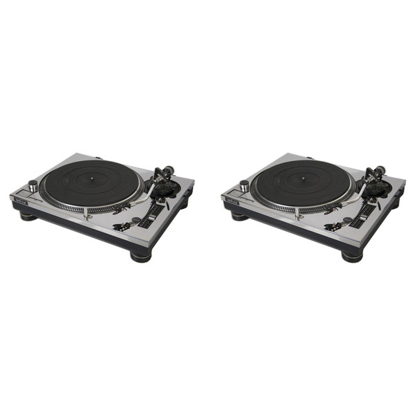 Sefour Dec-Plate (Pair - Technics M3/M5 Versions), Mirror Chrome - Covers (Turntables Not Included)