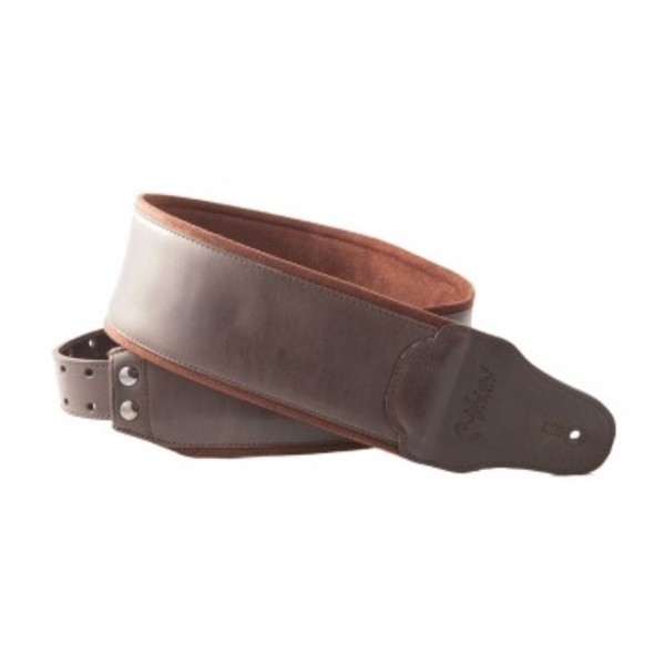 Right On Straps BASSMAN Smooth Guitar Strap, Brown