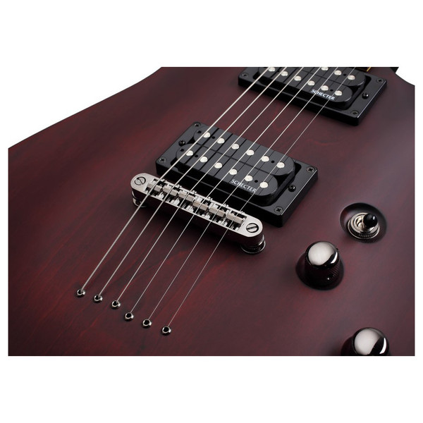 Schecter Omen-6 Electric Guitar, Walnut Satin