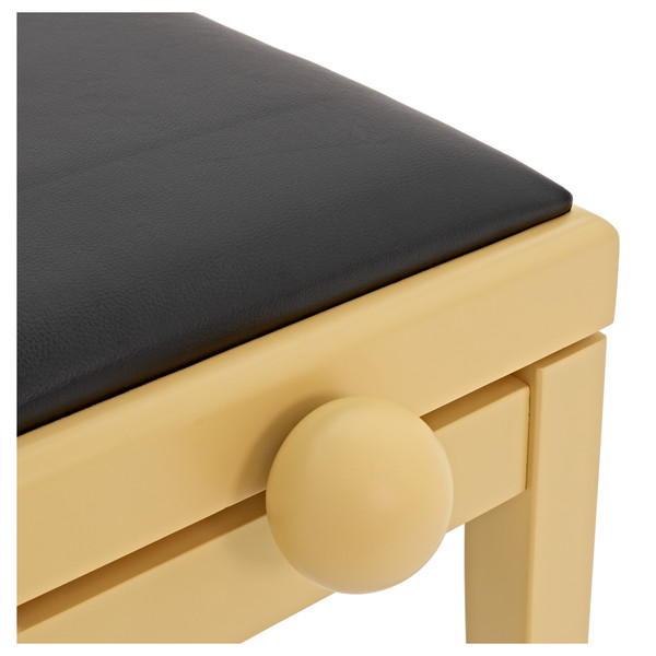 Adjustable Piano Stool by Gear4music, Light Cherry